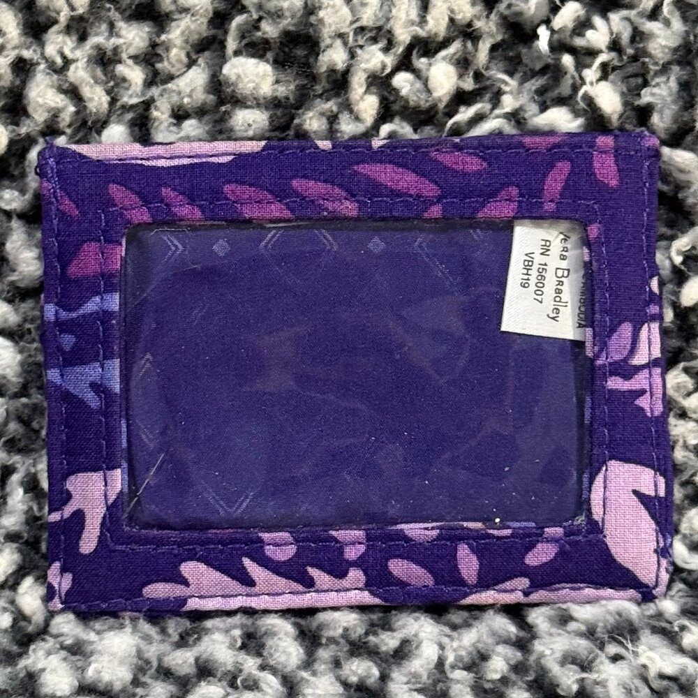 Vera Bradley Paisley Amethyst Card Case